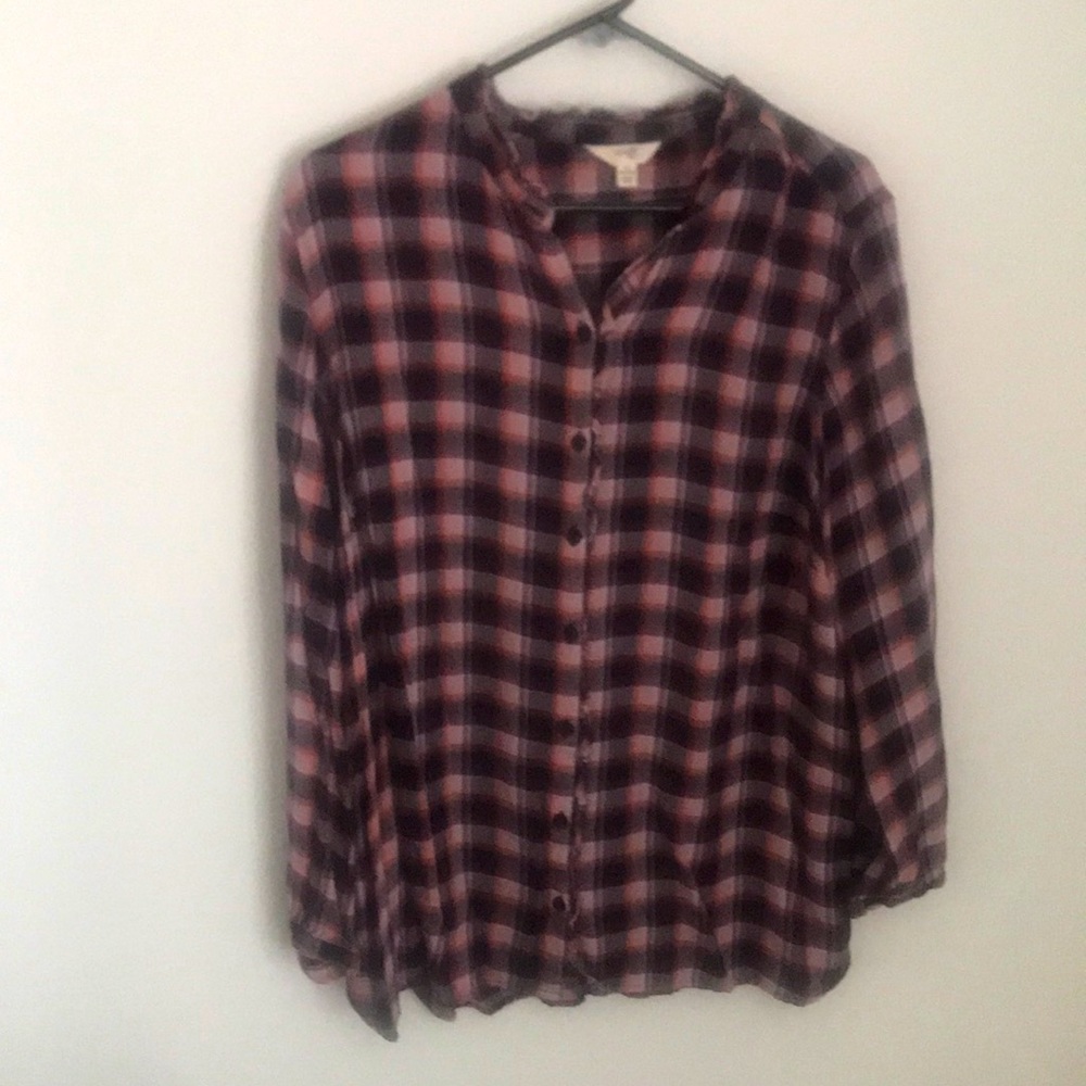 Flannel blouse